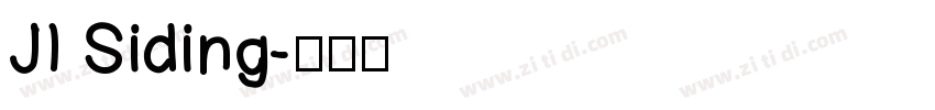 JI Siding字体转换